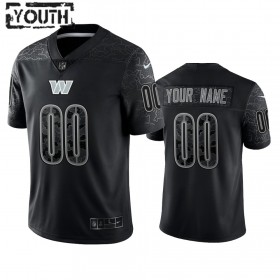 Tröjor Washington Commanders Custom Svart Reflective Limited - Barn
